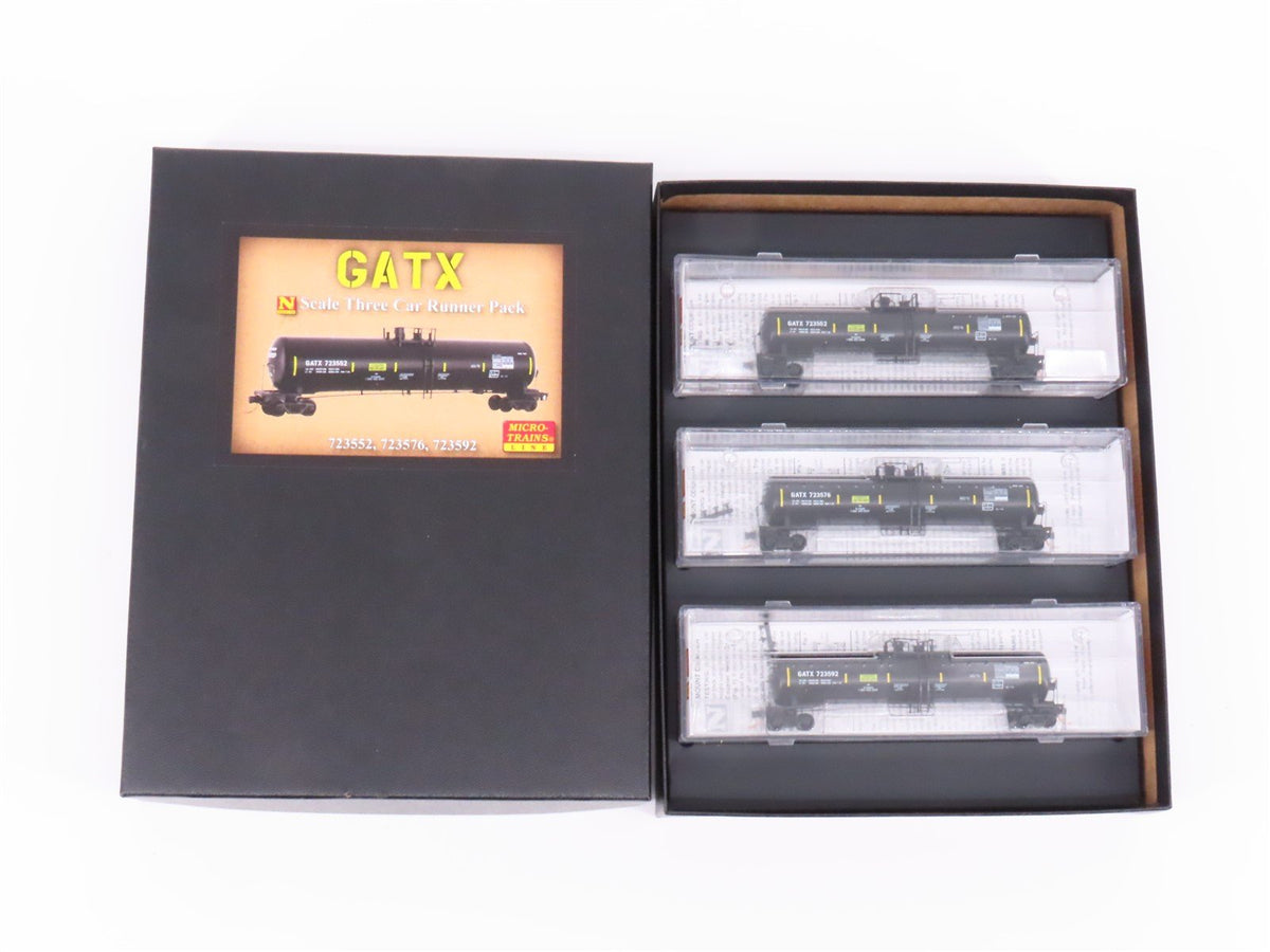 N Scale Micro-Trains MTL 99300154 GATX 53&#39; General Service Tank Cars 3-Pack