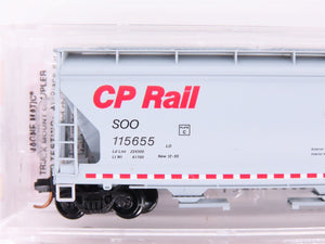 N Micro-Trains MTL 99300803 CP Rail / SOO Line 3-Bay Covered Hoppers 8-Pack