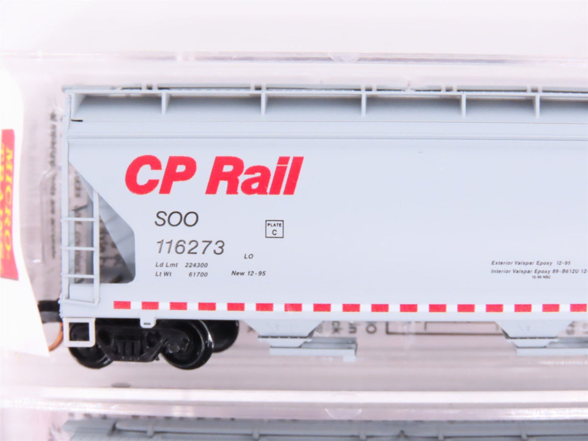 N Micro-Trains MTL 99300803 CP Rail / SOO Line 3-Bay Covered Hoppers 8-Pack