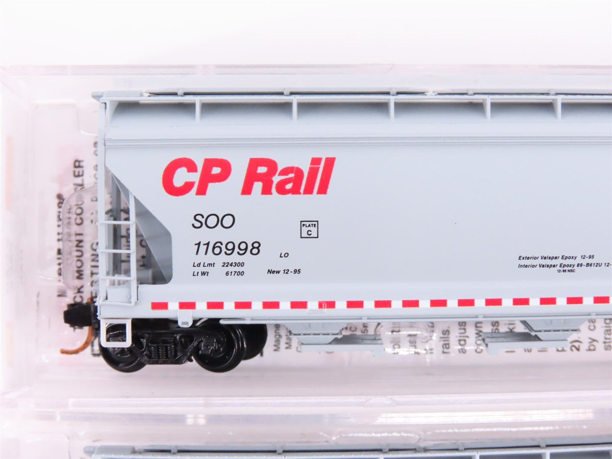 N Micro-Trains MTL 99300803 CP Rail / SOO Line 3-Bay Covered Hoppers 8-Pack