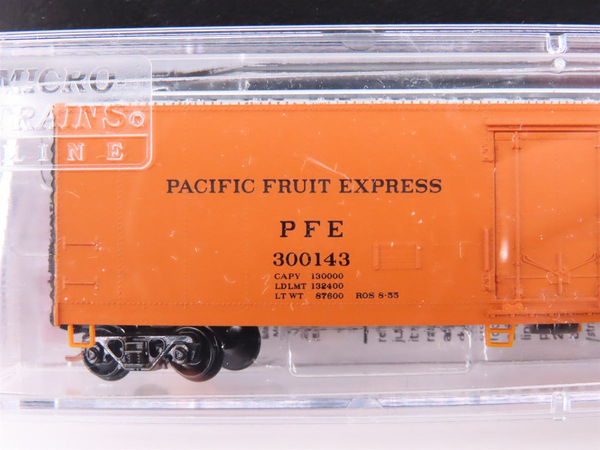 N Micro-Trains MTL 99300811 PFE Pacific Fruit Express 51&#39; Mech Reefers 8-Pack