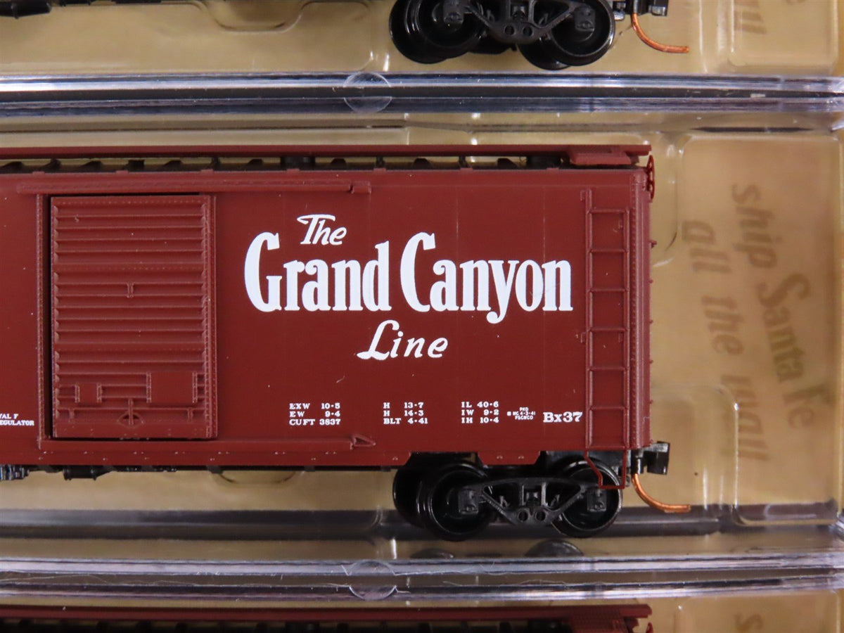 N Scale Micro-Trains MTL 99301410 ATSF Santa Fe &quot;Slogan&quot; 40&#39; Box Cars 5-Pack