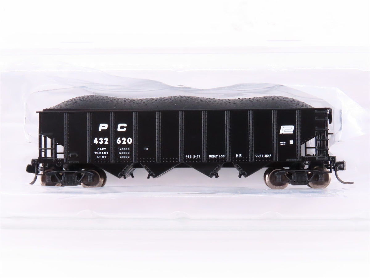 N Scale Bowser 38102 PC Penn Central 4-Bay Hopper #432620 w/ Load