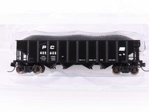 N Scale Bowser 38103 PC Penn Central 4-Bay Hopper #432663 w/ Load