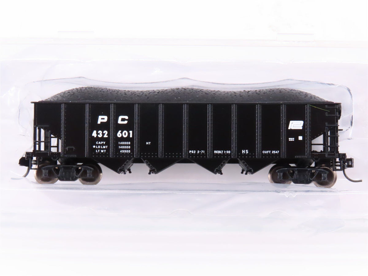 N Scale Bowser 38101 PC Penn Central 4-Bay Hopper #432601 w/ Load