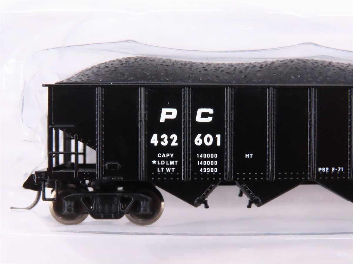 N Scale Bowser 38101 PC Penn Central 4-Bay Hopper #432601 w/ Load