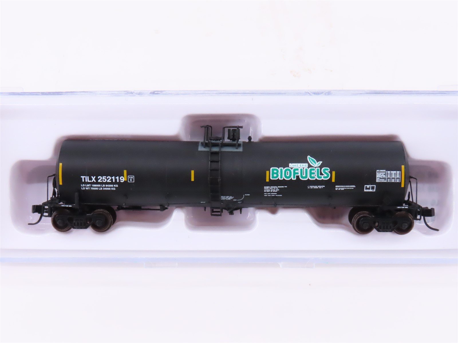 N Scale Atlas 50004376 TILX Lake Erie Biofuels 25.5k gal Tank Car #252119