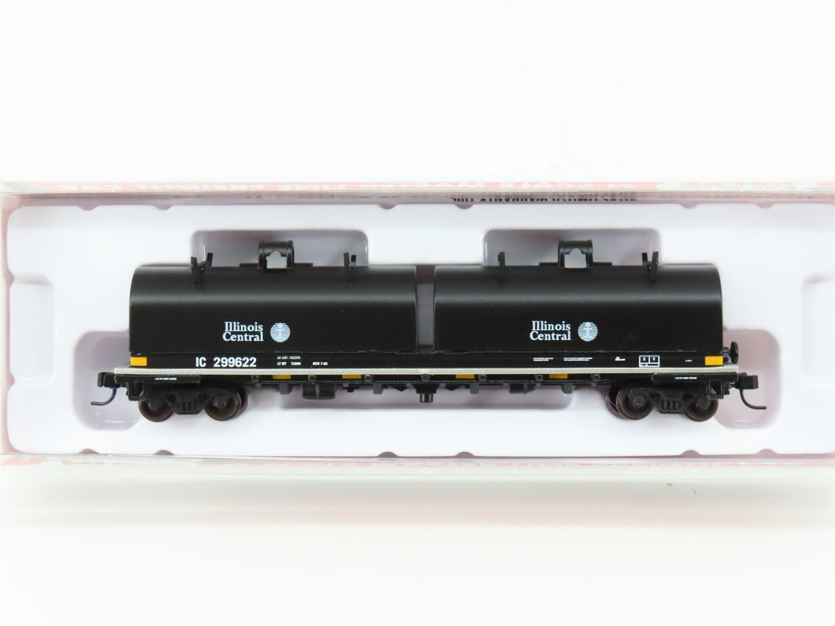 N Scale Atlas Master 50005721 IC Illinois Central 48&#39; Cushion Coil Car #299622