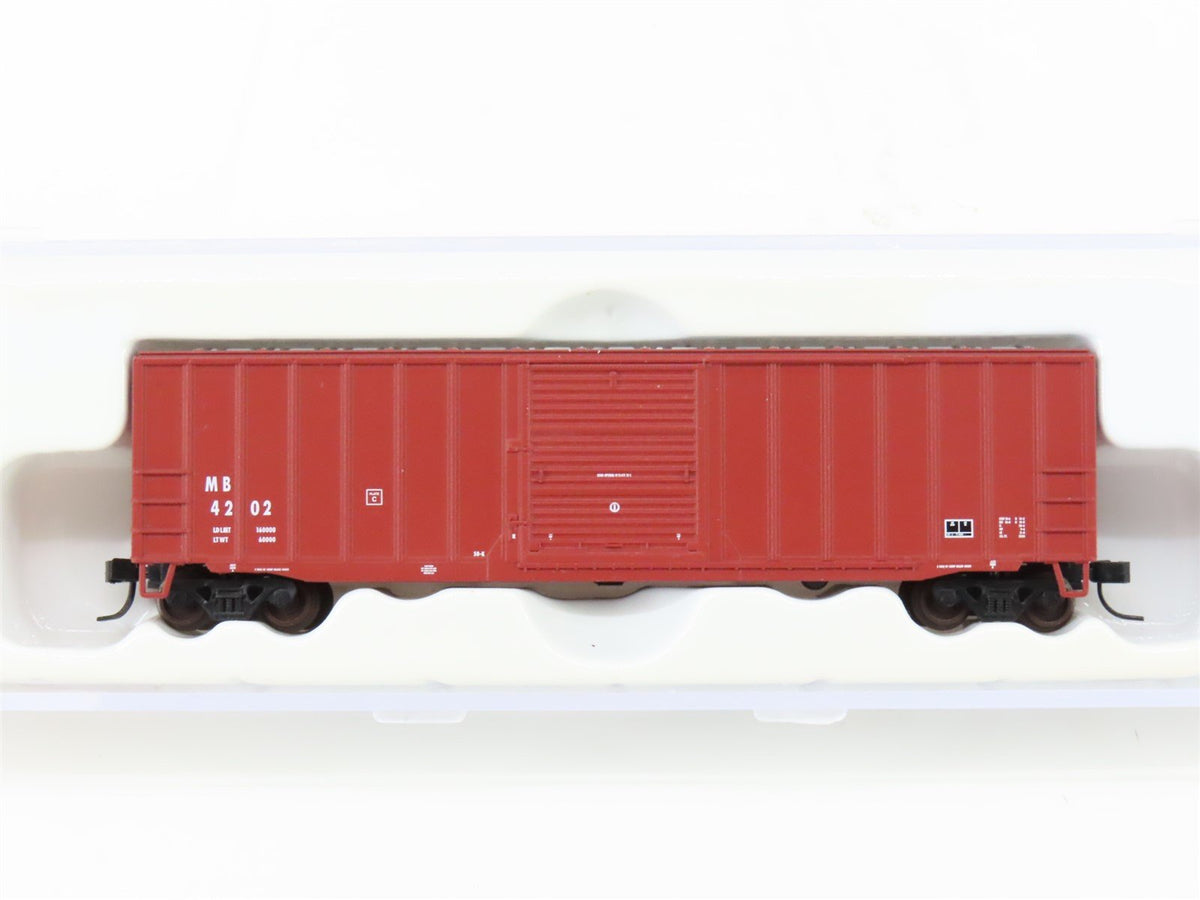 N Scale Atlas Trainman 50000692 M&amp;B Railroad ACF 50&#39;6&quot; Single Door Box Car #4202