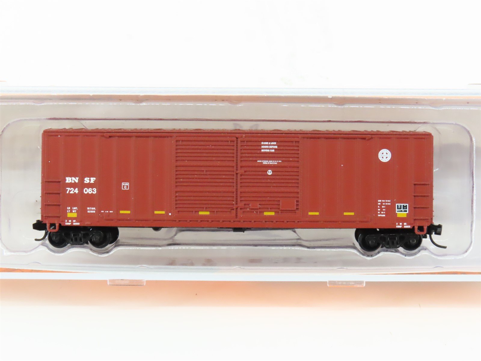 N Fox Valley FVM 80903 BNSF Railway FMC 50' Double Door Box Car #724063