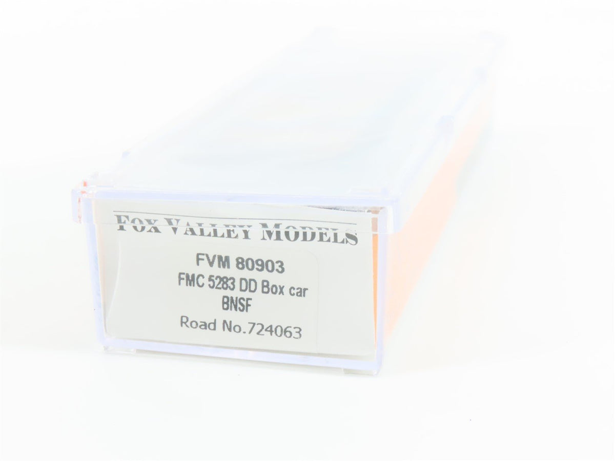 N Fox Valley FVM 80903 BNSF Railway FMC 50&#39; Double Door Box Car #724063