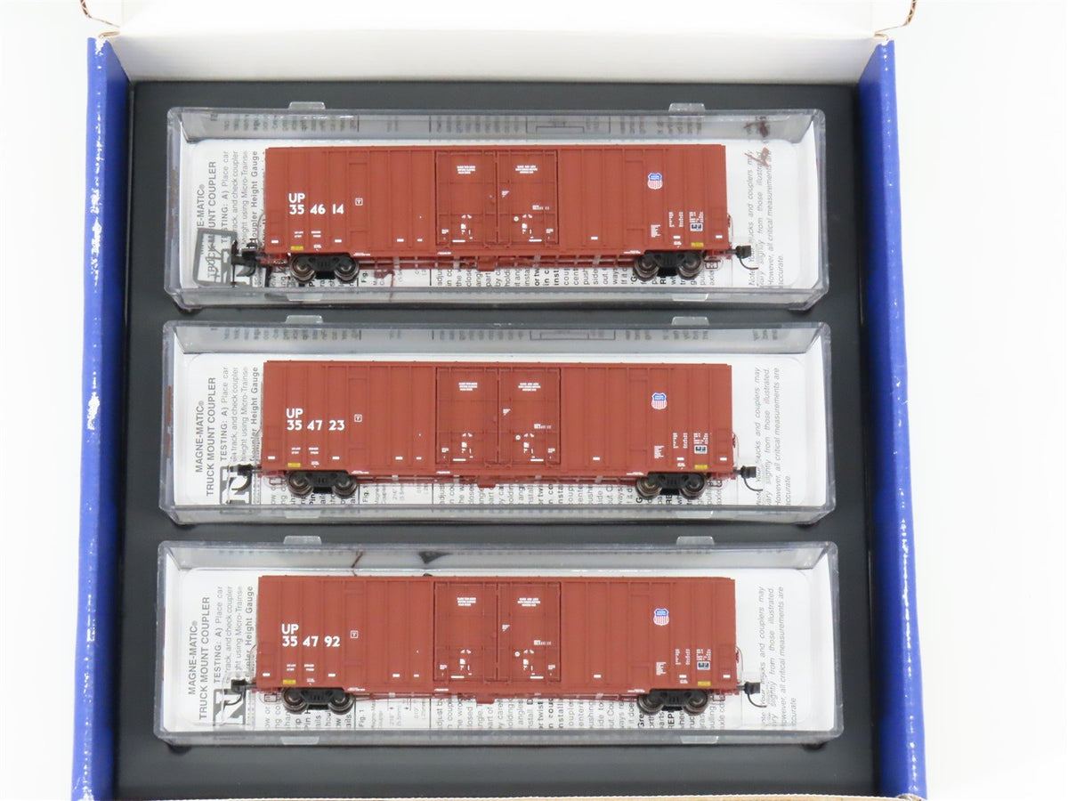 N Scale Micro-Trains MTL 99302150 UP Union Pacific 60&#39; Hi-Cube Box Cars 3-Pack