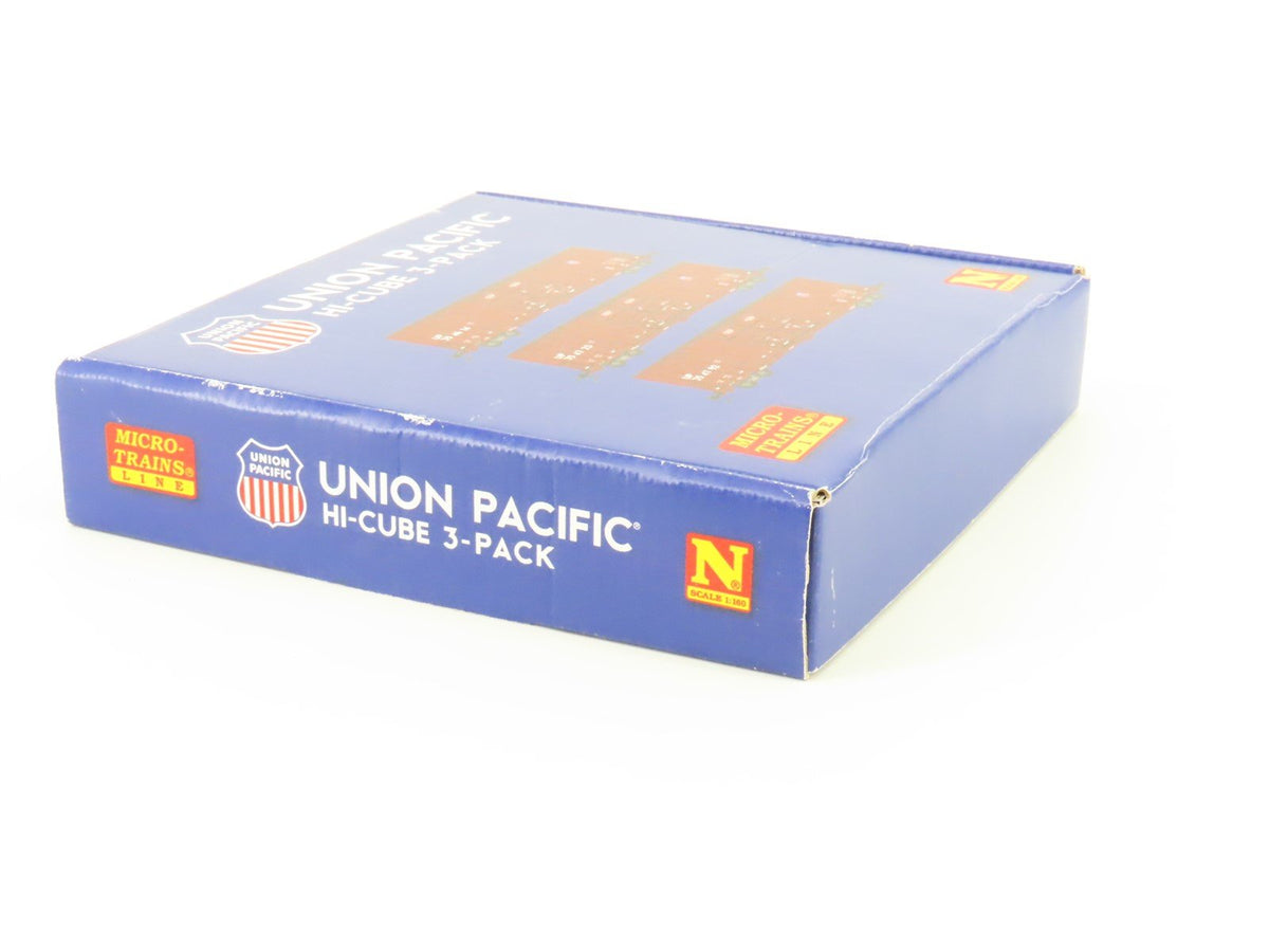 N Scale Micro-Trains MTL 99302150 UP Union Pacific 60&#39; Hi-Cube Box Cars 3-Pack