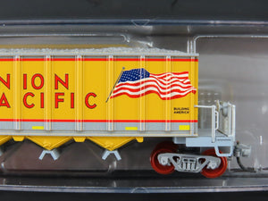 N Micro-Trains NSE MTL 20-67 UP Union Pacific 3-Bay Ortner Hoppers w/Load 2-Pack