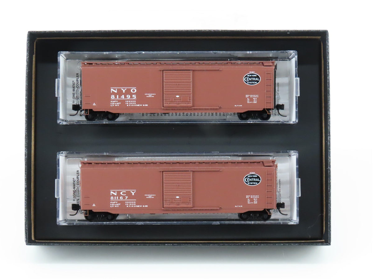 N Micro-Trains MTL 99302040 NYC New York Central &quot;April Fools&quot; Box Cars 2-Pack