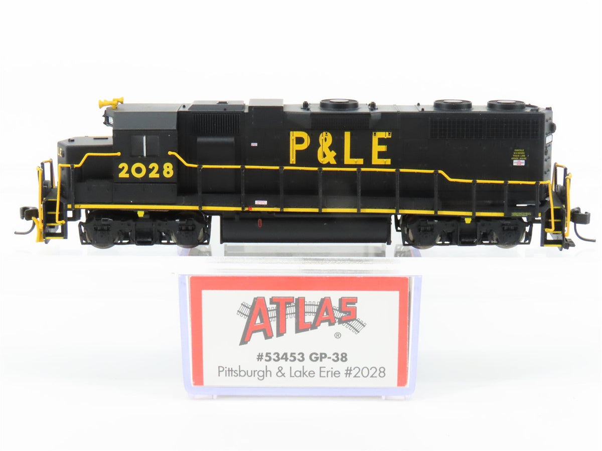 N Scale Atlas 53453 P&amp;LE Pittsburgh &amp; Lake Erie EMD GP38 Diesel #2028 w/ DCC