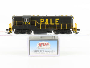 N Atlas Master 50897 P&LE Pittsburgh & Lake Erie EMD GP7 Diesel #1501 w/ DCC