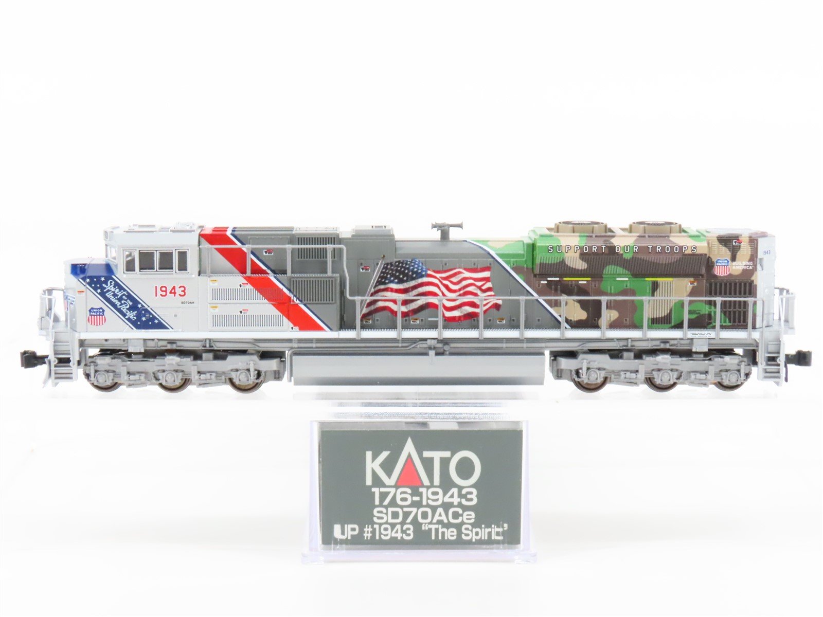 N Scale KATO 176-1943 UP "The Spirit" EMD SD70ACe Diesel #1943 - DCC Ready