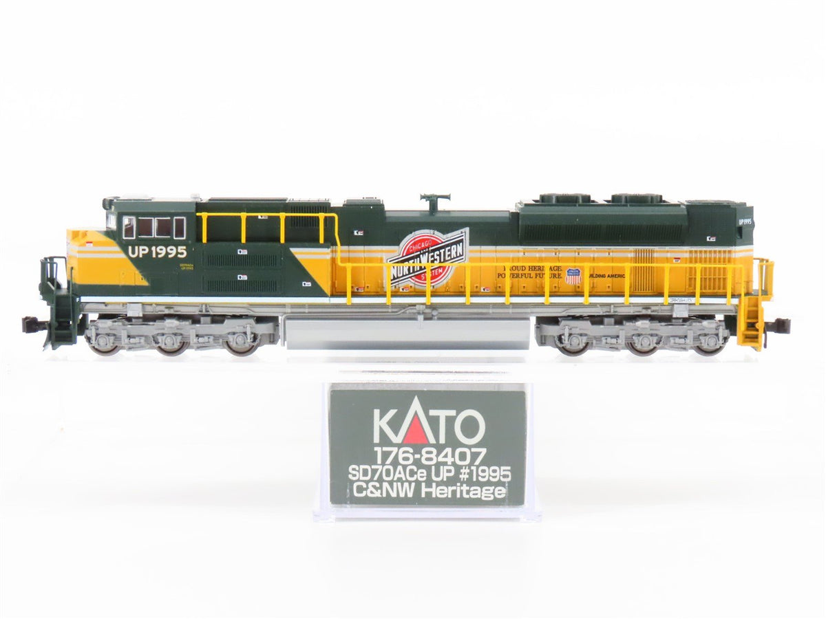 N Scale KATO 176-8407 UP &quot;CNW Heritage&quot; EMD SD70ACe Diesel #1995 - DCC Ready