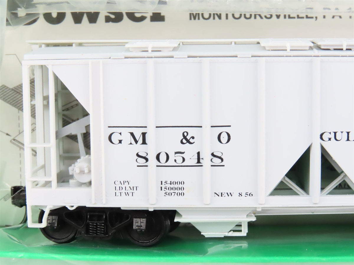 LOT of 10 HO Scale Bowser GM&amp;O/D&amp;H/CG/STLB&amp;M Railroad 2-Bay Covered Hoppers