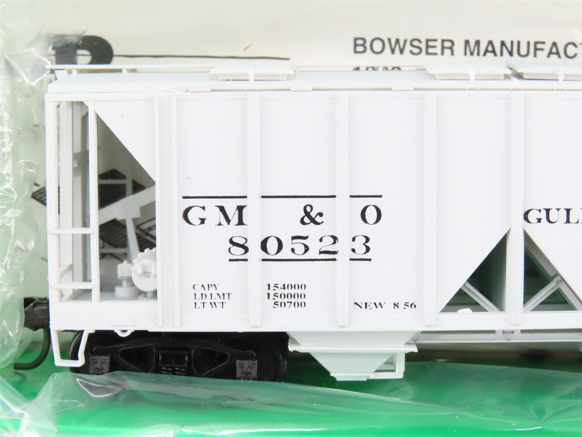 LOT of 10 HO Scale Bowser GM&amp;O/D&amp;H/CG/STLB&amp;M Railroad 2-Bay Covered Hoppers