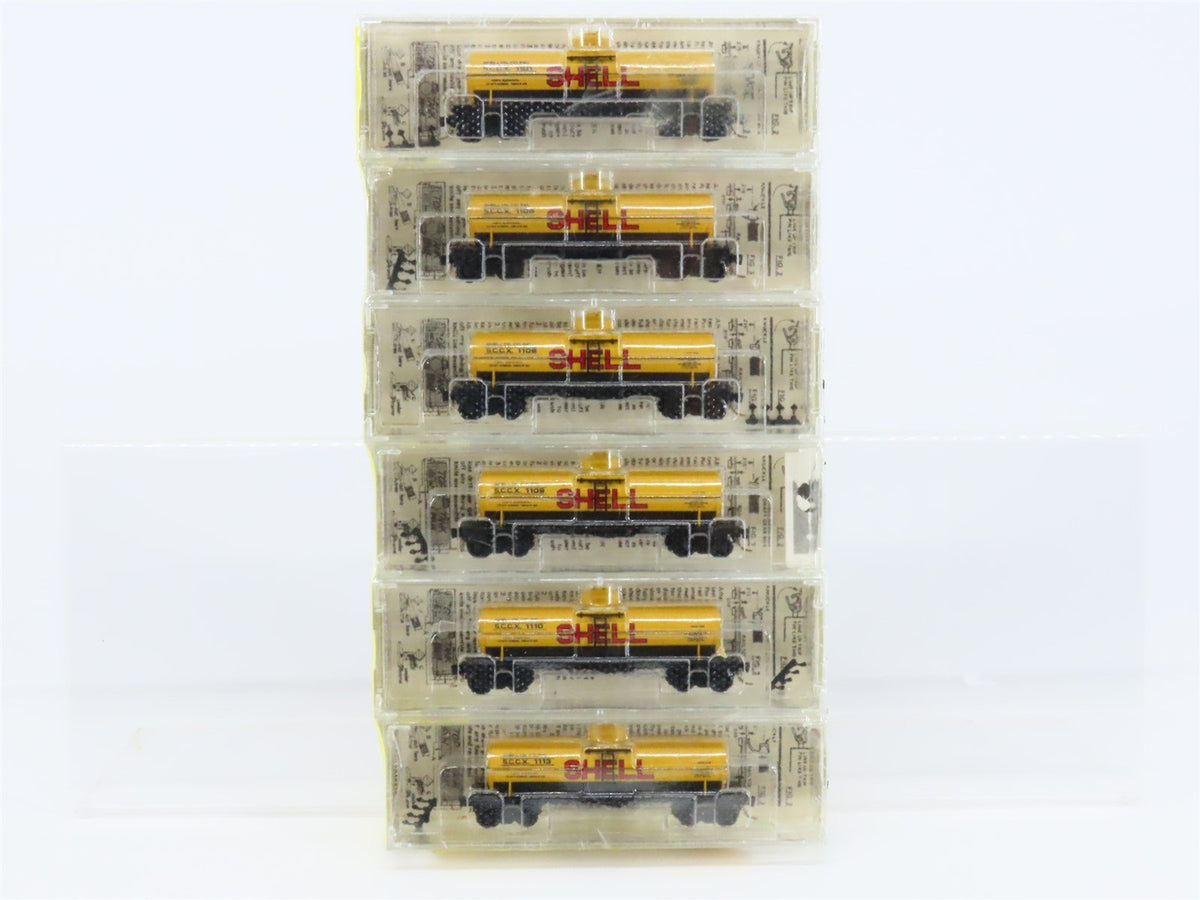 N Scale Micro-Trains MTL 65092 SCCX Shell 39&#39; Single Dome Tankcar 6-Pack