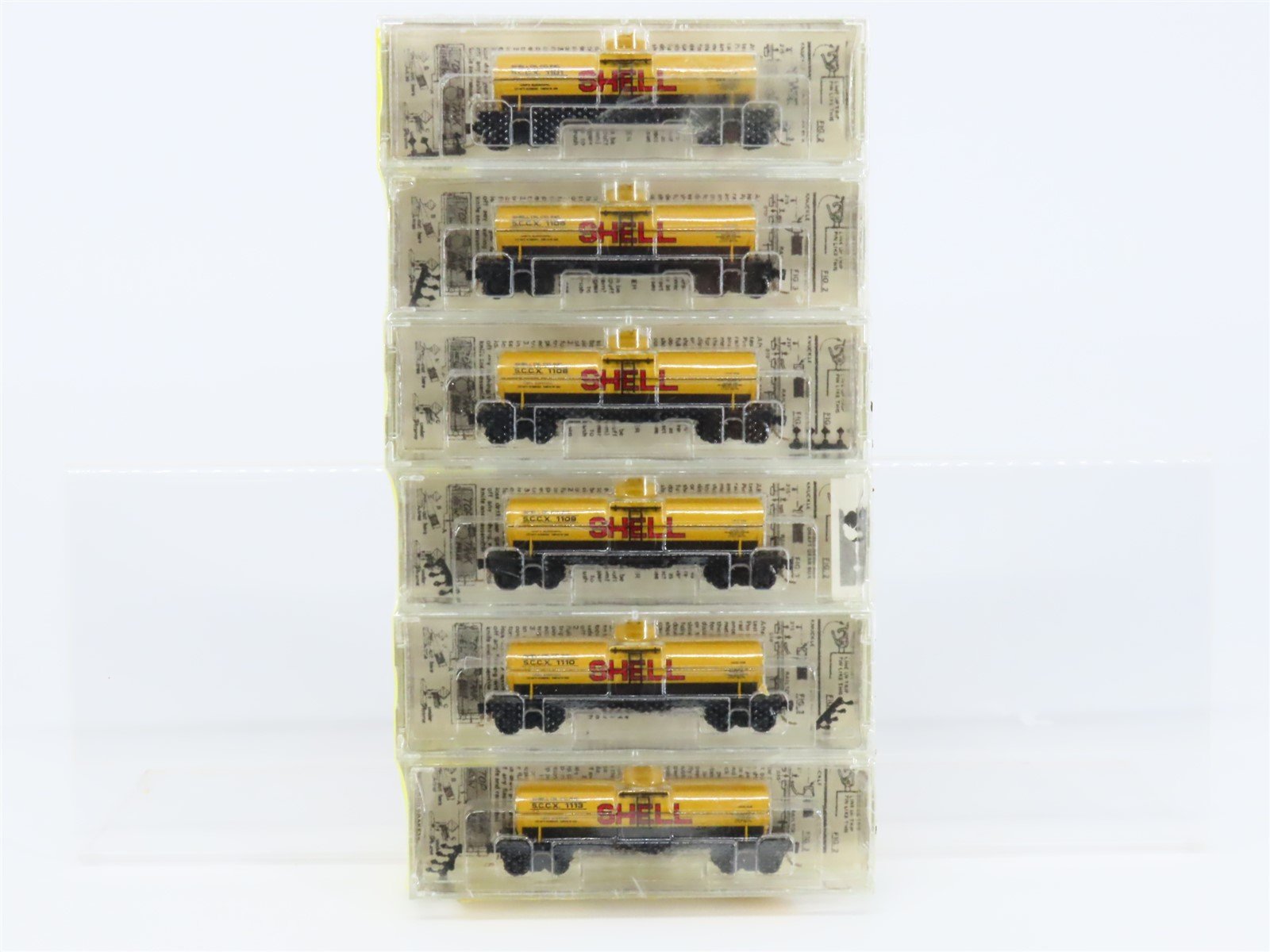 N Scale Micro-Trains MTL 65092 SCCX Shell 39' Single Dome Tankcar 6-Pack