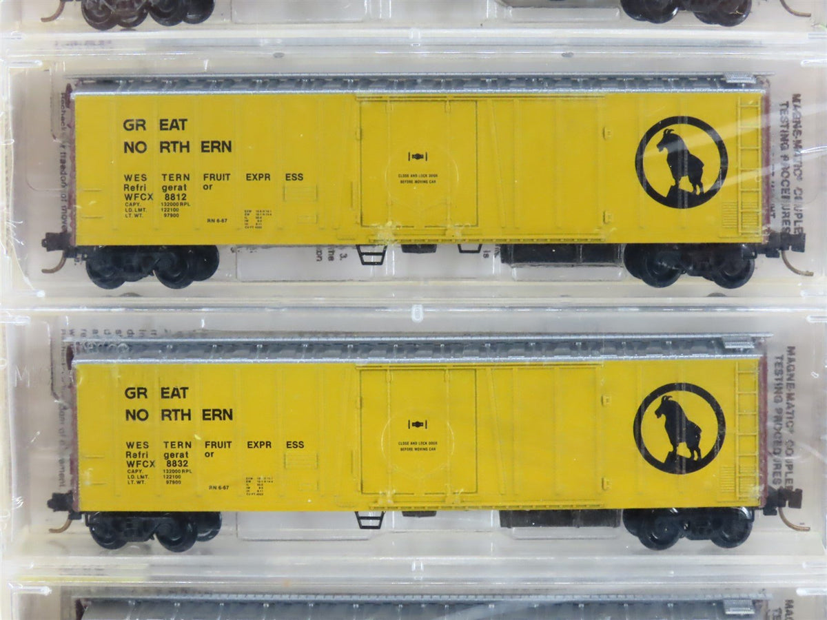 N Scale Micro-Trains MTL 70032 WFCX Great Northern 51&#39; Mechanical Reefer 6-Pack