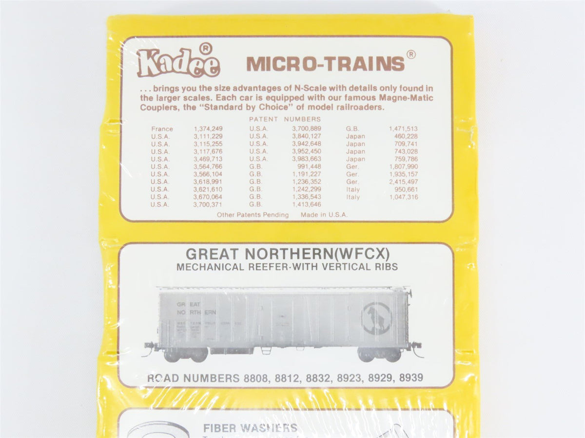 N Scale Micro-Trains MTL 70032 WFCX Great Northern 51&#39; Mechanical Reefer 6-Pack