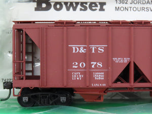 LOT of 11 HO Scale Bowser D&TS & DT&I Railroad 2-Bay Covered Hoppers