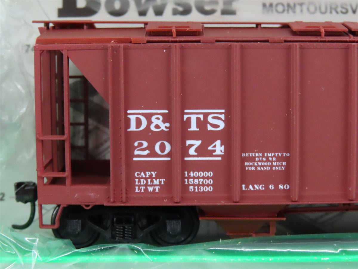 LOT of 11 HO Scale Bowser D&amp;TS &amp; DT&amp;I Railroad 2-Bay Covered Hoppers