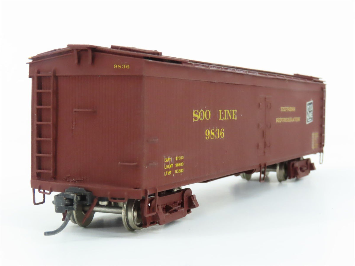 HO Scale Nickel Plate Products BRASS SOO Line 50&#39; Express Reefer #9836 - Custom