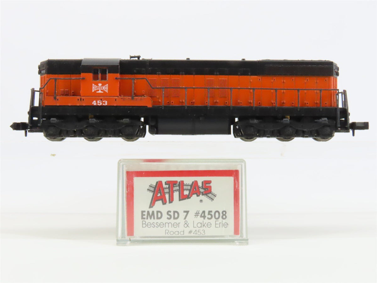 N Scale Atlas 4508 BLE Bessemer &amp; Lake Erie SD7 Diesel Locomotive #453