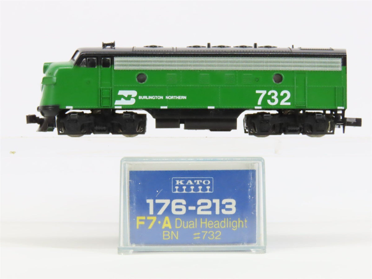 N Scale Kato 176-213 BN Burlington Northern F7A Diesel Locomotive #732