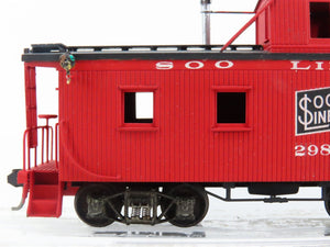 HO Scale Nickel Plate BRASS SOO Line Offset Cupola Wood Caboose #298 - Custom