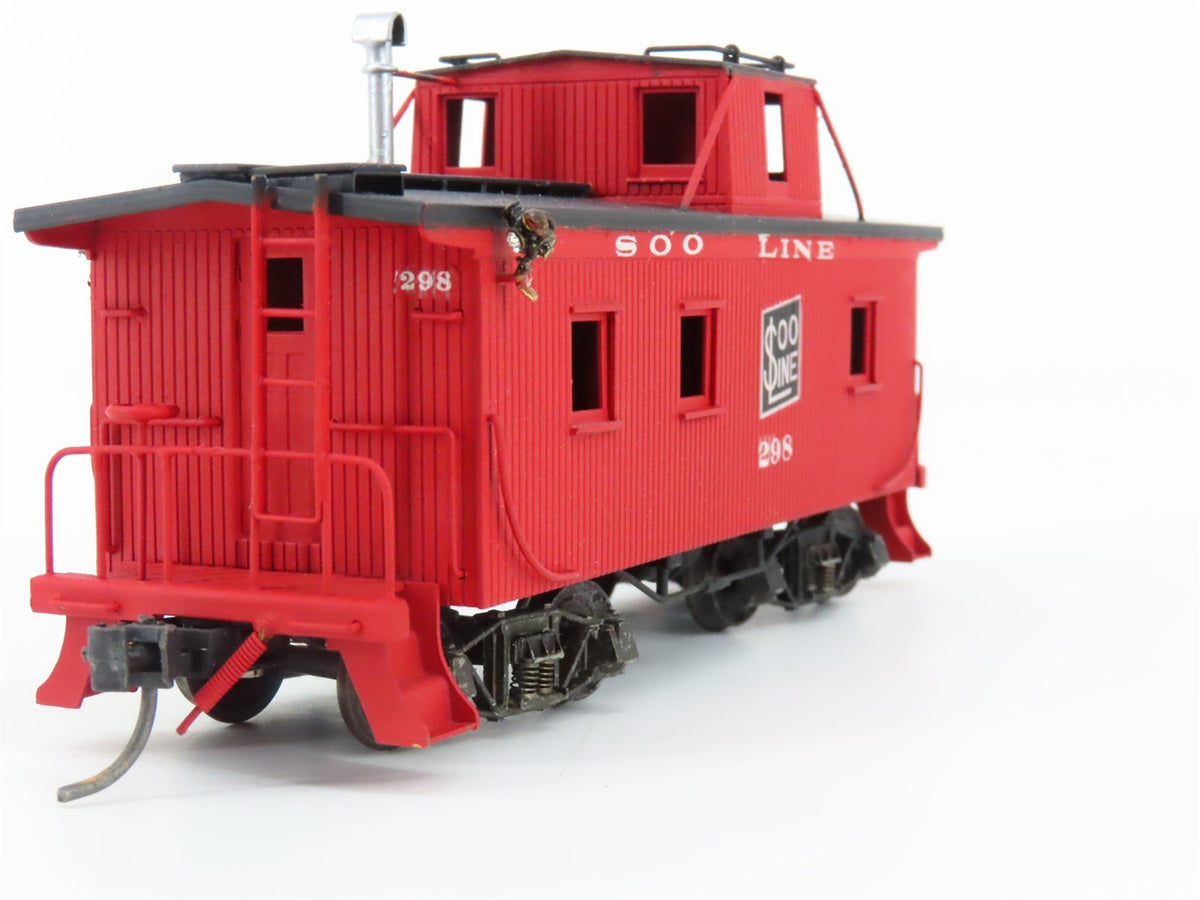 HO Scale Nickel Plate BRASS SOO Line Offset Cupola Wood Caboose #298 - Custom