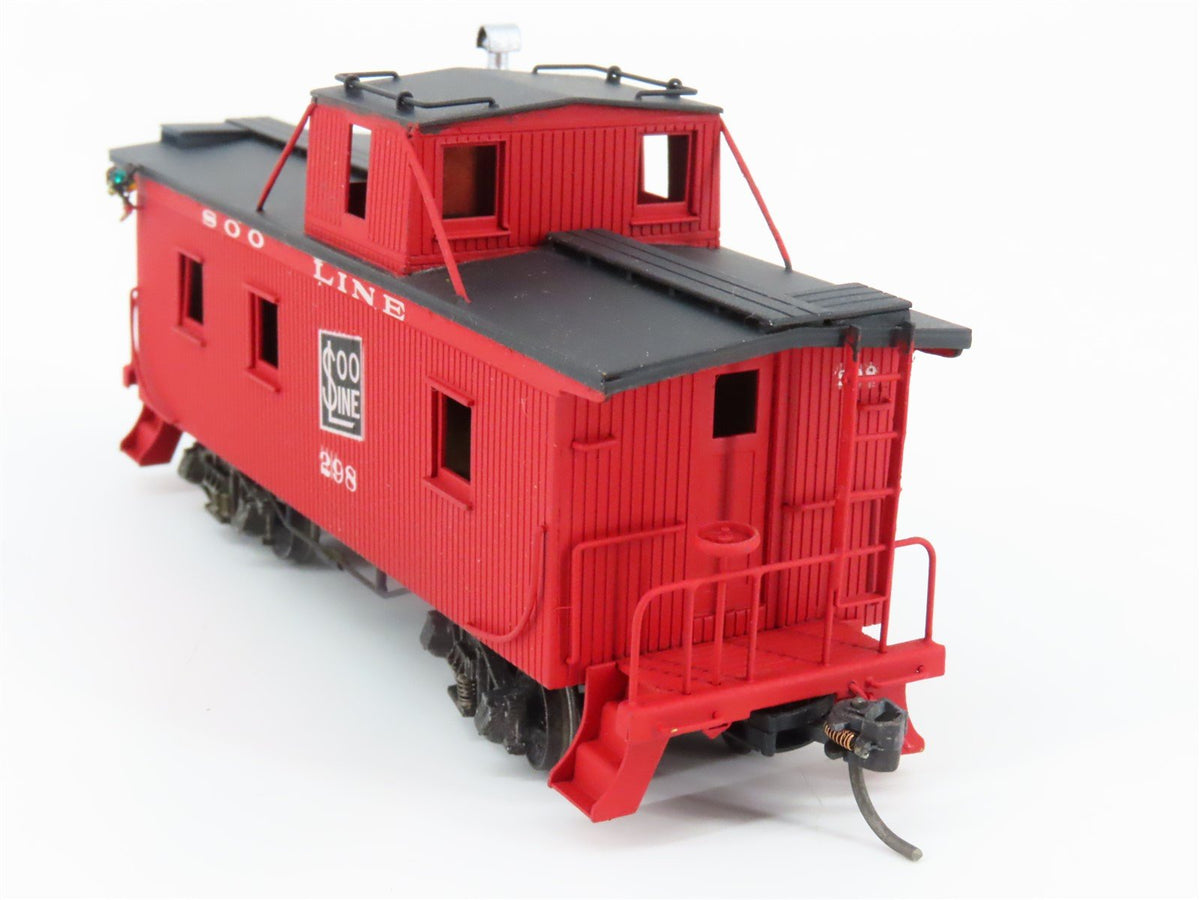 HO Scale Nickel Plate BRASS SOO Line Offset Cupola Wood Caboose #298 - Custom