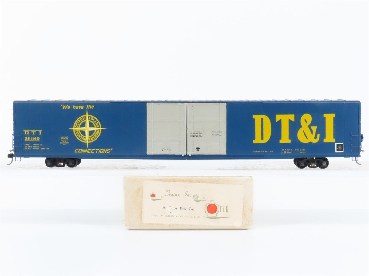 HO Scale Trains Inc TID BRASS DT&amp;I 86&#39; Hi-Cube Box Car #26180 - Custom