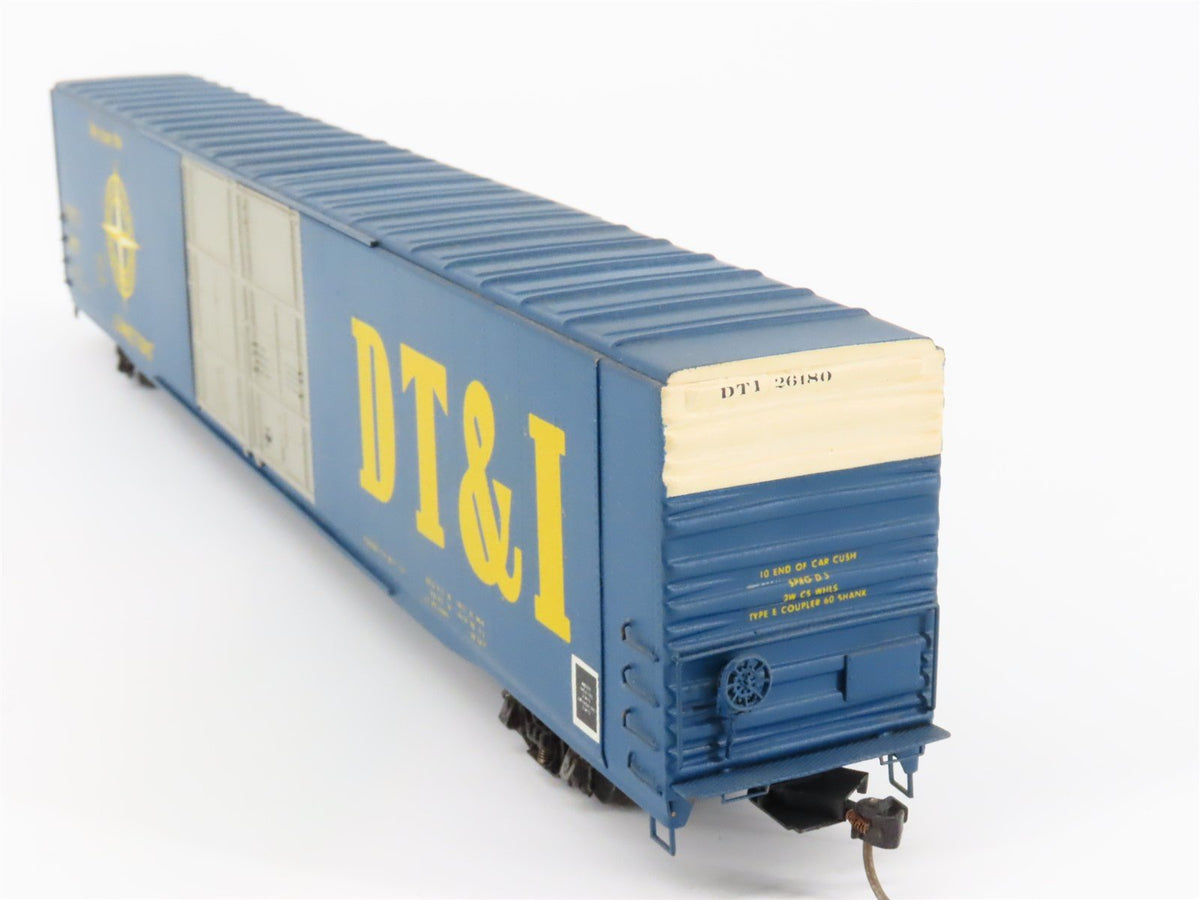 HO Scale Trains Inc TID BRASS DT&amp;I 86&#39; Hi-Cube Box Car #26180 - Custom