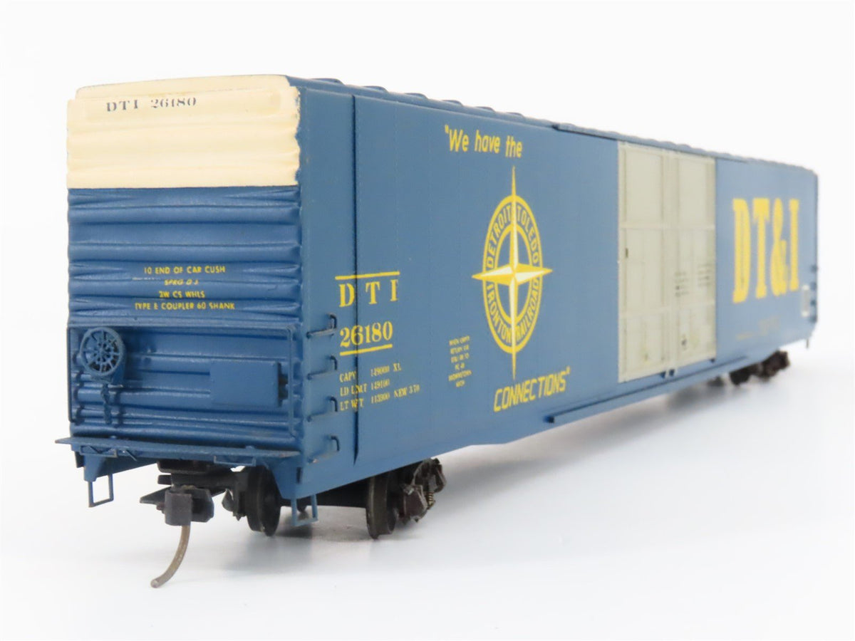 HO Scale Trains Inc TID BRASS DT&amp;I 86&#39; Hi-Cube Box Car #26180 - Custom