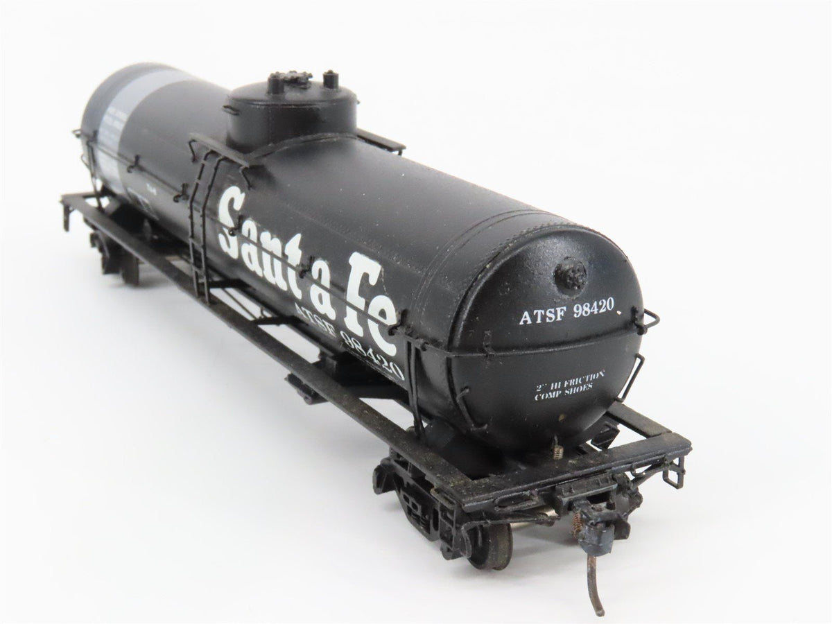 HO Pecos River/Gangsan BRASS 2408 ATSF Santa Fe Single Dome Tank Car #98420