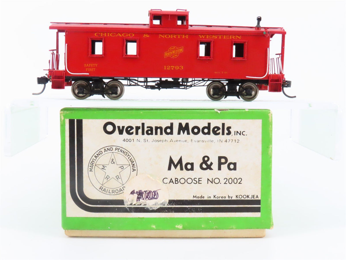 HO Overland BRASS CNW Chicago North Western Center Cupola Caboose #12793 -Custom