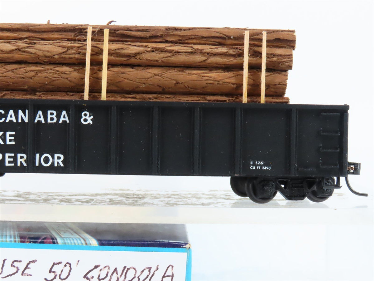 HO Roundhouse E&amp;LS Escanaba &amp; Lake Superior 50&#39; Gondola #1057 Custom w/ Load