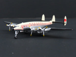1:400 Scale Aero Classics Die-Cast Western Lockheed L-749 Aircraft N1552V