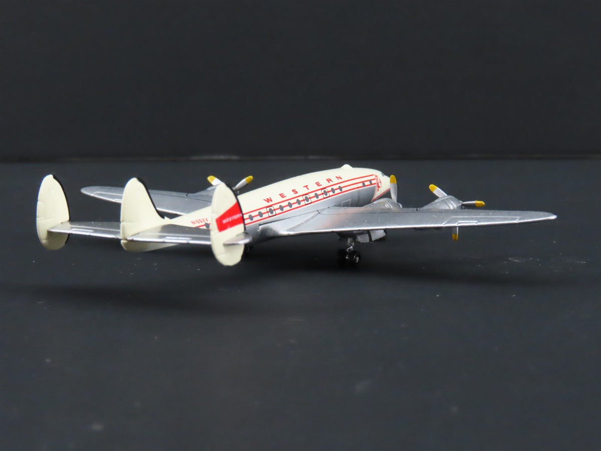 1:400 Scale Aero Classics Die-Cast Western Lockheed L-749 Aircraft N1552V