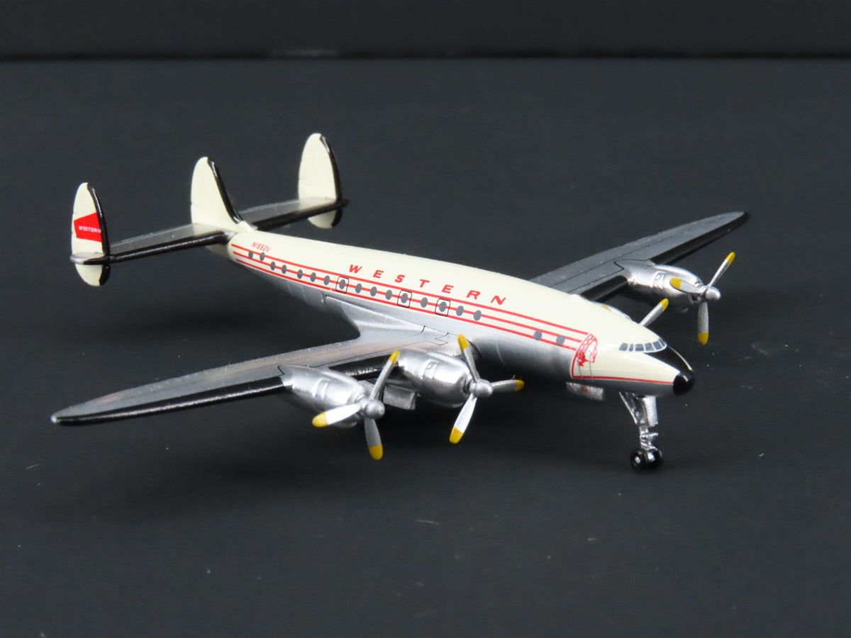1:400 Scale Aero Classics Die-Cast Western Lockheed L-749 Aircraft N1552V