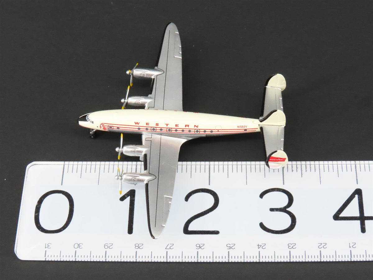 1:400 Scale Aero Classics Die-Cast Western Lockheed L-749 Aircraft N1552V
