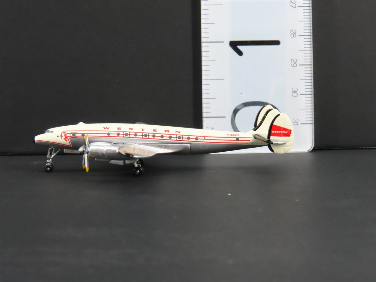 1:400 Scale Aero Classics Die-Cast Western Lockheed L-749 Aircraft N1552V