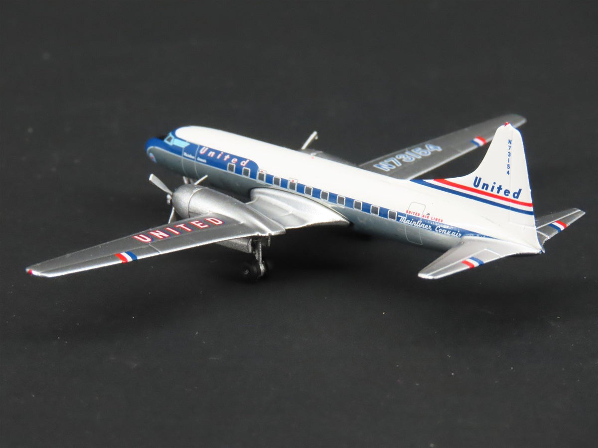 1:400 Scale Aero Classics Die-Cast United Convair CV-440 Aircraft N73154