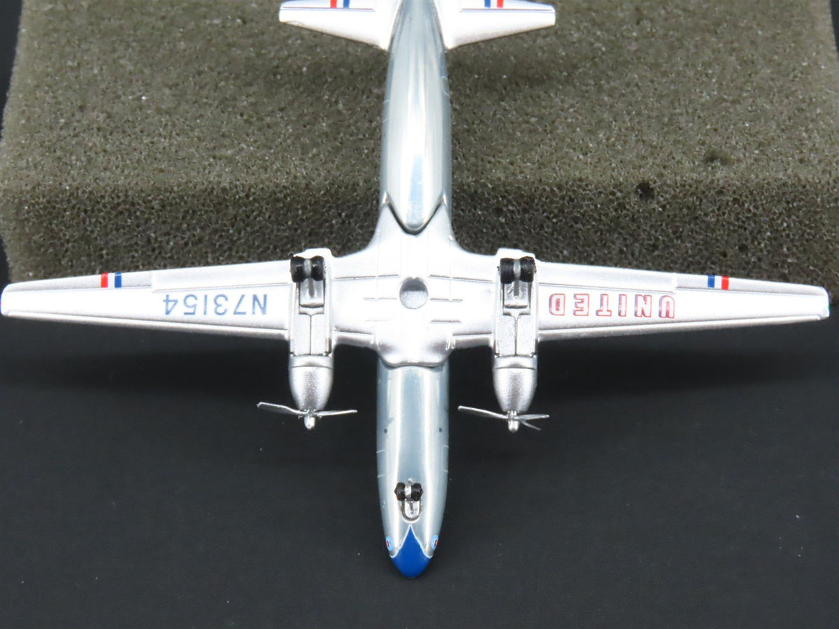 1:400 Scale Aero Classics Die-Cast United Convair CV-440 Aircraft N73154